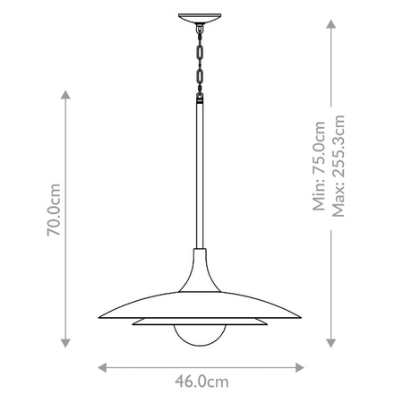 Lampa wisząca Welsh - Matowa biel (QN-WELSH-P-WHT) - Quintiesse