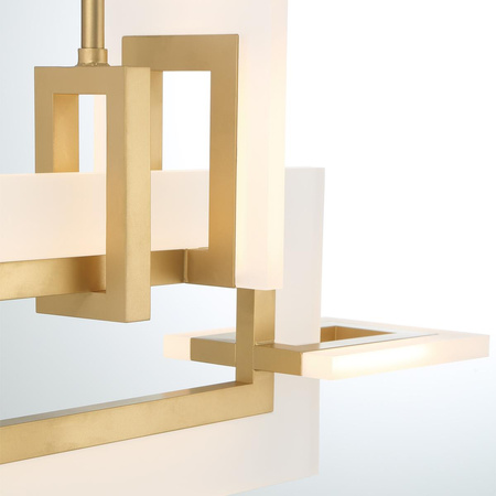 Mała lampa wyspowa Inizio - Szczotkowane złoto (QN-INIZIO-LP-S-BG) - Quintiesse