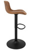 Krzesło barowe STOR PU regulowane  brązowe (KH010100942) - King Home
