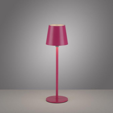 Przenośna, ładowana lampa stołowa BOTERIA RÓŻOWY (19251-87) - Paul Neuhaus
