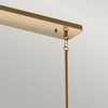 Lampa wisząca Kimrose - 10 źródeł światła - Szczotkowany naturalny mosiądz (QN-KIMROSE10-BNB) - Quintiesse