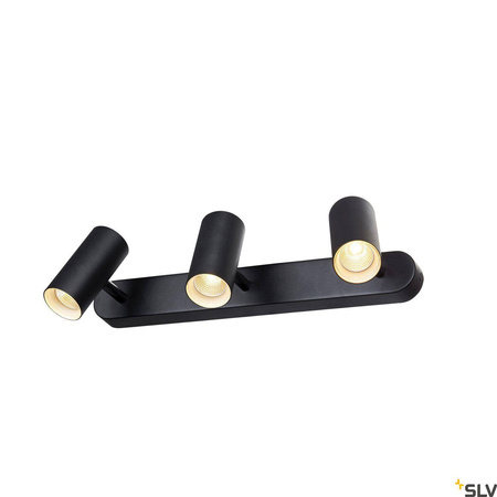 NOBLO III, lampa sufitowa natynkowa LED indoor, 2700K, kolor czarny (1002976) - SLV