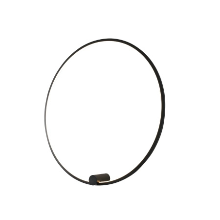 Kinkiet Ringa L LED czarny (WL0116-L-BK) - Yaskr