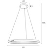 MAXLIGHT P0557 LAMPA WISZĄCA QLED Z PILOTEM