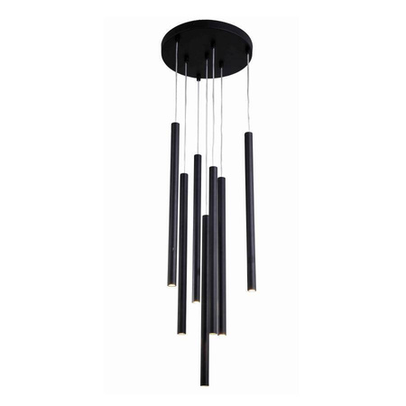 Lungo 7 czarna lampa wisząca (LP-894/7P BK) - Light Prestige