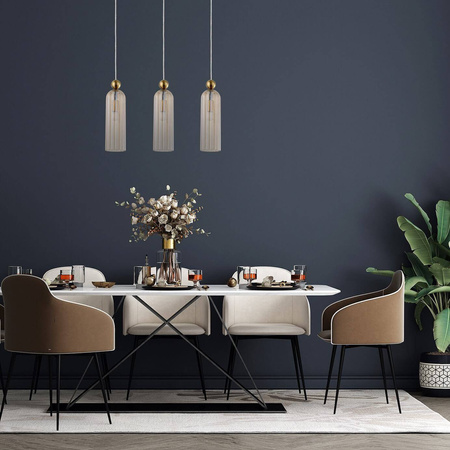 Piega 3 wisząca amber (LP-939/3L amber) - Light Prestige
