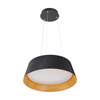 Lampa wisząca z efektownym kloszem FRILL LED czarna 45 cm (ST-DL6487-BK) - Step into Design
