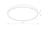 Plafon AGNES ROUND LED PRO biały 4000K IP44 (10980) - Nowodvorski