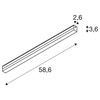Listwa oświetleniowa BATTEN 60, CCT Switch 3000/4000 K(1006123) - SLV