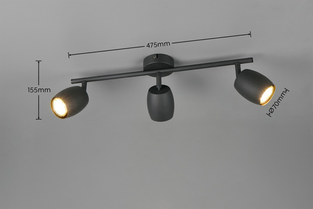 Lampa sufitowa z reflektorami NANCY (R86263032) - RL