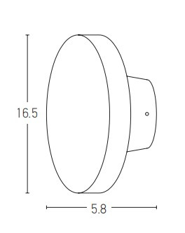OUTDOOR WALL LIGHT 8W BLACK (E305 Zambelis) - Zambelis