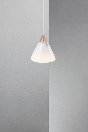Szklana lampa wisząca STRAP Nordlux E27 40W Szkło Biały