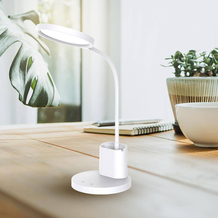 Lampka biurkowa SCUOLA WHITE 5W LED (ML1016) - Milagro