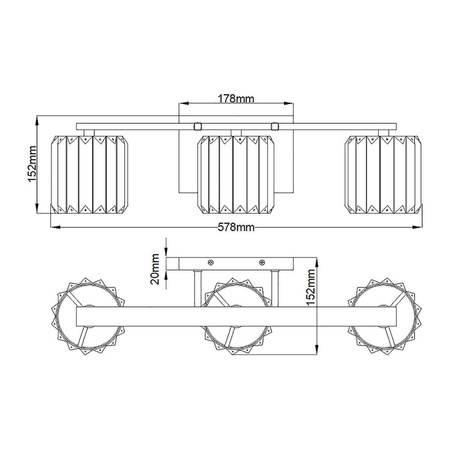 Kinkiet Divine (QZ-DIVINE3-PC-BATH) - Elstead Lighting