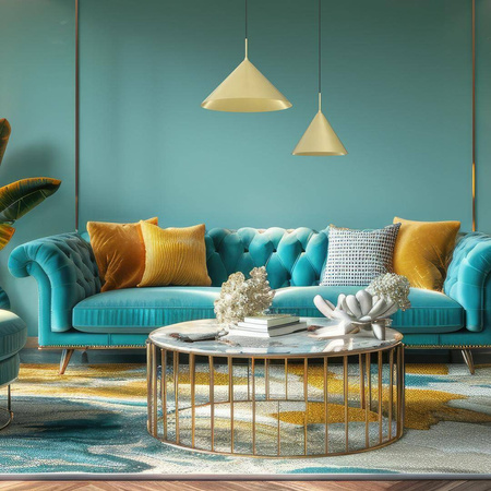 Lampa wisząca CAPITAL złota Ø32cm (MLP0957) - Milagro