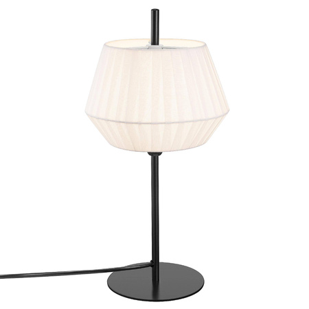 Lampa stołowa z bawełnianym abażurem DICTE Nordlux E14 40W Tekstylia Biały