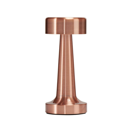 Przenośna lampa z dotykowym włącznikiem TAVOLO A miedziana 21 cm (ST-8127T/A COPPER) - Step into Design