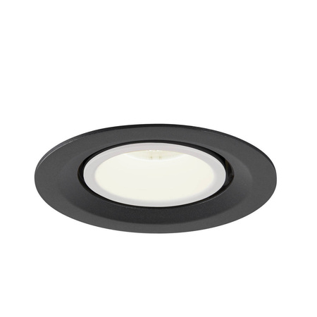 NUMINOS® GIMBLE M, oprawa sufitowa wpuszczana czarna/biała 3000 K 40° (1005943) - SLV