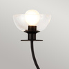 Żyrandol Sylvia - 4 źródła światła - Matowa czerń (ALM-SYLVIA4-BK-CL) - Elstead Lighting