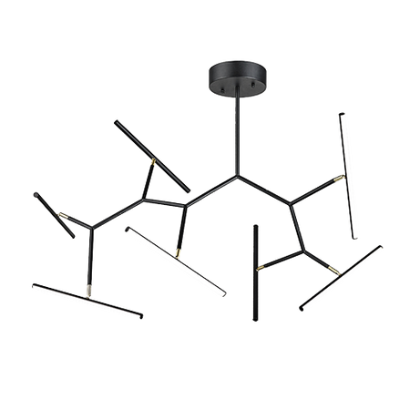 CEILING LIGHT 68W 3000K ALUMINUM & SILICON DIMMABLE SANDY BLACK+GOLD (2072 Zambelis) - Zambelis