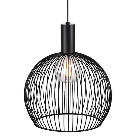 Lampa wisząca AVER Nordlux E27 60W Metal Czarny