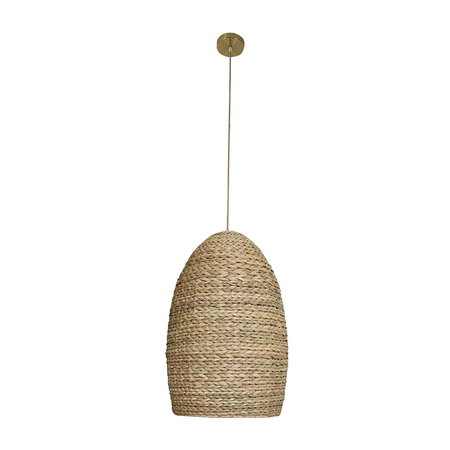 PENDANT LAMP E27 MAX 20W RATTAN NATURAL (23195 Zambelis) - Zambelis