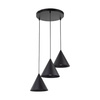 CONO BLACK LAMPA WISZĄCA 3 KOŁO S (10067) - TK Lighting