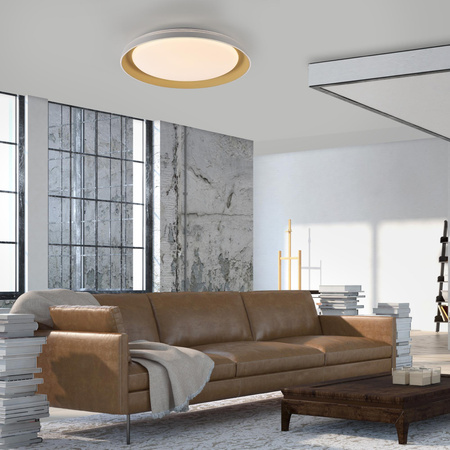 SATI LAMPA SUFITOWA MATOWY MOSIĄDZ (14368-60) - Paul Neuhaus