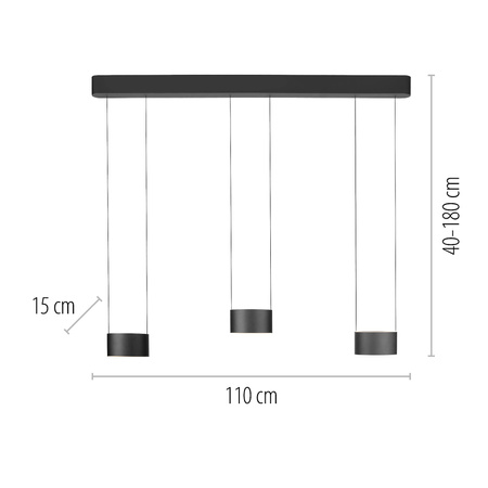 PURE CLIPSE LAMPA WISZĄCA SZARA (2473-15) - Paul Neuhaus