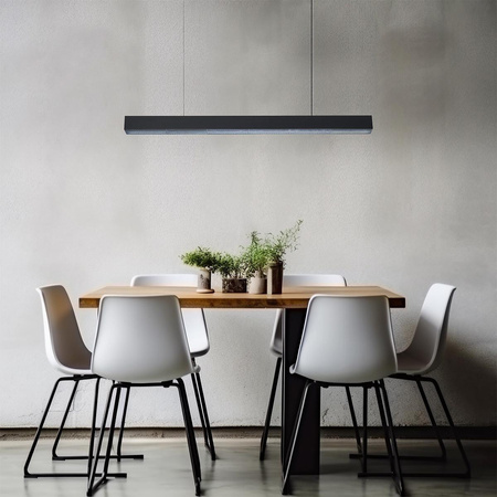 Lampa wisząca Mira L LED CCT Tuya czarna  (LP-1201/1P L BK Smart) - Light Prestige