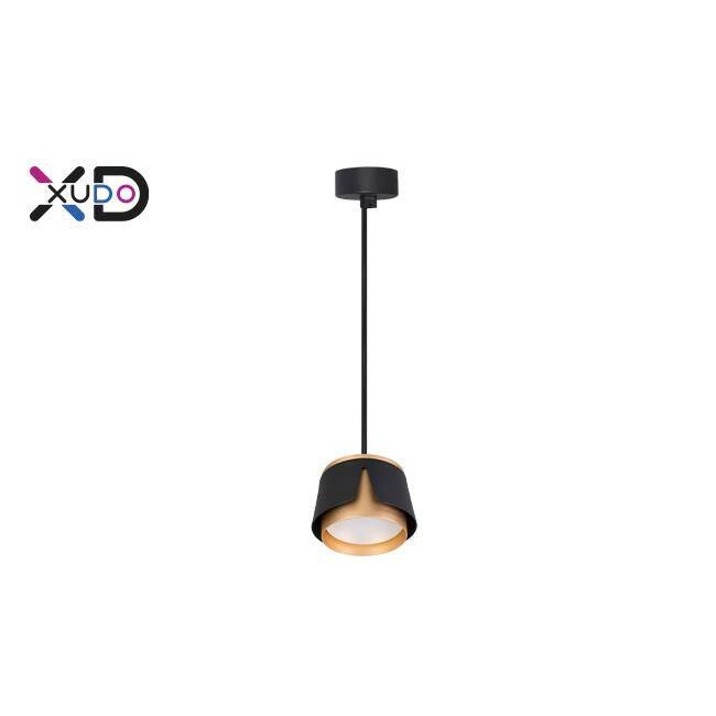 Lampa sufitowa Xudo X1 GX53 czarna+złota - elegancja w Twoim