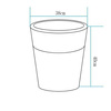 Lampa ogrodowa donica FLOWER POT M LED RGBW 16 kolorów 40 cm (ES-FL022) - Step into Design