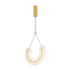 PENDANT LED LIGHT 11W 3000K ALUMINIUM-GLASS GOLD (23030 Zambelis) - Zambelis