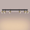 Plafon WINX 6L czarny/złoty (SL.1388) - Sollux Lighting