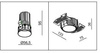 LED lampa EVA MINI FIXED HIDE-9W  DIM White IP54 CRI90 3000K (03336W) - ZARlight