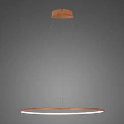 Lampa wisząca Ledowe Okręgi No.1 Φ60 cm in 3k miedziana ściemnialna Altavola Design (LA073/P_60_in_3k_copper_dimm) - ALTAVOLA DESIGN