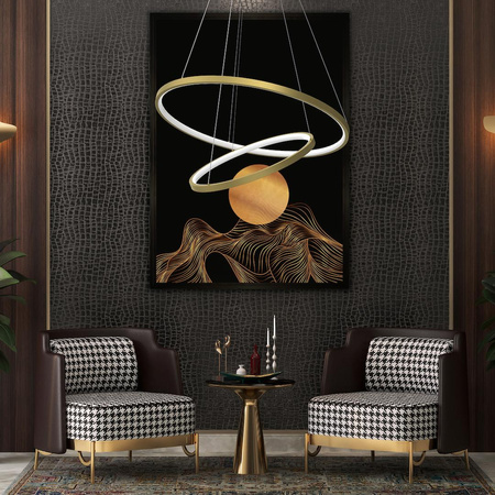 Lampa wisząca HOOP GOLD 51W LED (ML1546) - Milagro