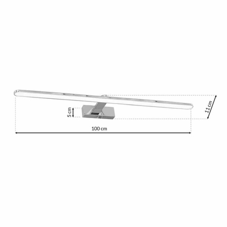Kinkiet SPLASH CHROME 100cm 21W LED (ML5724) - Milagro