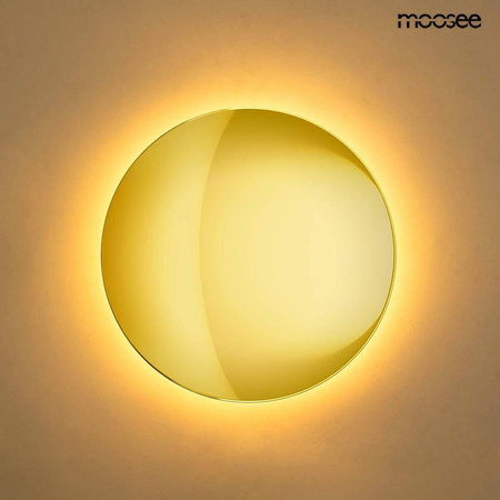 Kinkiet z dotykowym ściemniaczem SHADOW SUN 25 złota (MSE1501100499) - Moosee