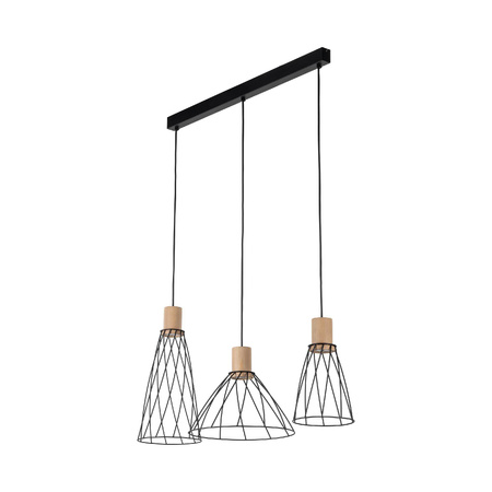 Lampa wisząca MODESTO WOOD SOSNA 3 listwa (10158) - TK Lighting