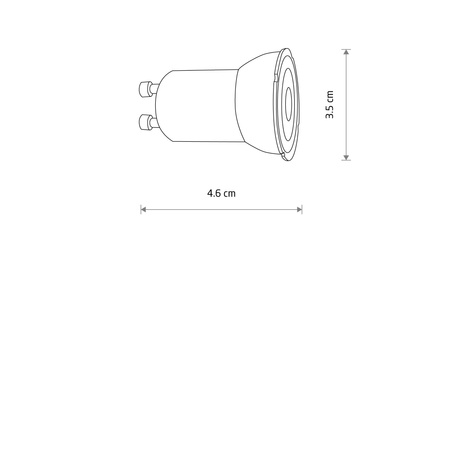 Żarówka REFLECTOR LED, GU10, R35, 4W (10230) - Nowodvorski