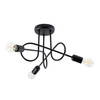 Żyrandol SUPEŁ 3 czarny (SL.1434) - Sollux Lighting