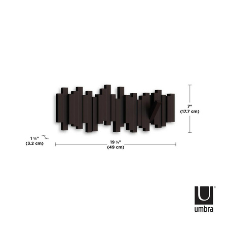 UMBRA wieszak na ubrania STICKS espresso (318211-213) - Umbra
