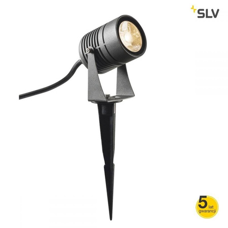 LED SPIKE, lampa wbijana w grunt LED, outdoor, kolor antracytowy, IP55, 3000K, 40° (1002201) SLV