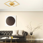 CEILING LIGHT 25W 3000K ALUMINUM&ACRYLIC GOLD DIMMABLE (2028 Zambelis) - Zambelis