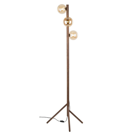 ESTERA WOOD ORZECH BURSZTYN LAMPA PODŁOGOWA 3XG9 (16151) - TK Lighting