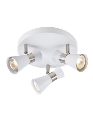 FOLIE Ceiling Round 3L White/Satin Nickel (108628) Markslojd