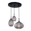 PENDANT LIGHT 3XE27 MAX 40W BLACK (19241 Zambelis) - Zambelis