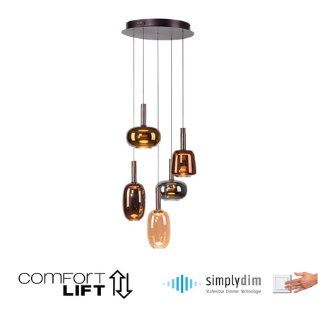 IRIDES LAMPA WISZĄCA MULTIKOLOR (2682-70) - Paul Neuhaus