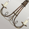 Żyrandol Minster (MN3-BLK-GOLD) - Elstead Lighting